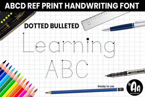 Abcd Ref Dotted Bulleted Font for Educational Campaigns