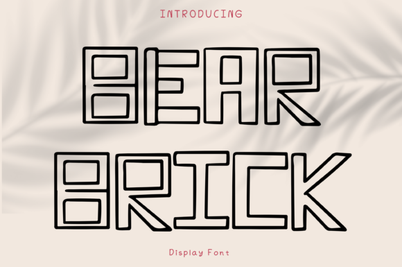 Bear Brick Font: Playful Display Typography for Digital Campaigns