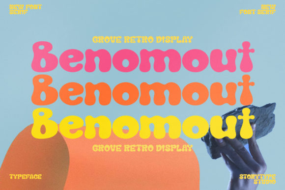 Benomout Font: Elevating Retro Campaign Visuals