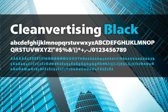 Cleanvertising Font: Modern Display Type for Digital Ads