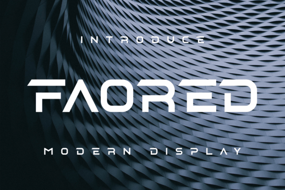 Faored Font: Elevating Digital Layouts with Unique Display Type