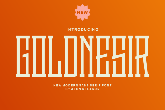 Goldnesir: A Designer’s Take on This Display Font