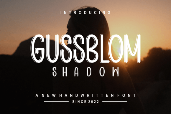 Gussblom Shadow: A Display Font for Elegant Editorial Design