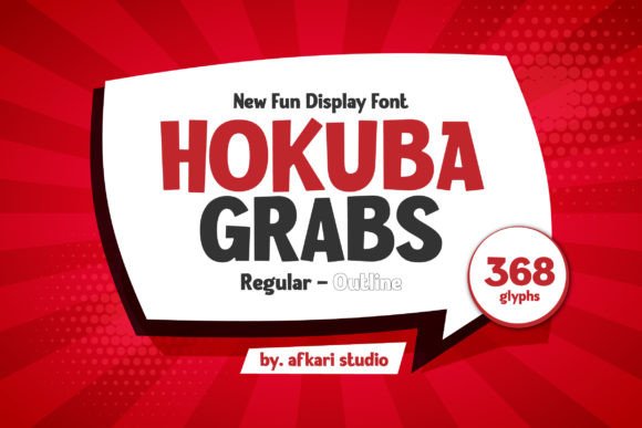 Hokuba Grabs Font: A Display Typeface for Digital Impact