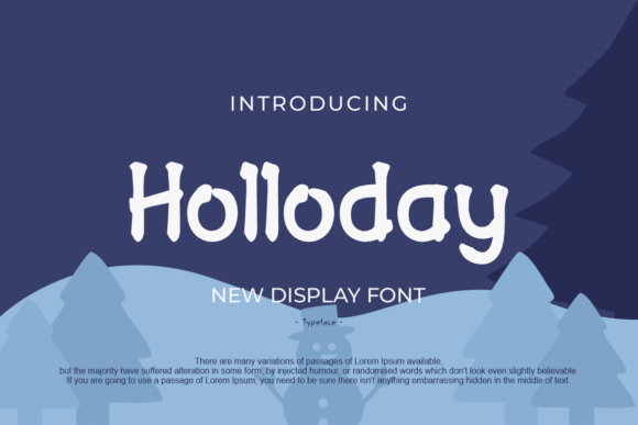 Holloday Font: A Modern Display Typeface for Editorial Design