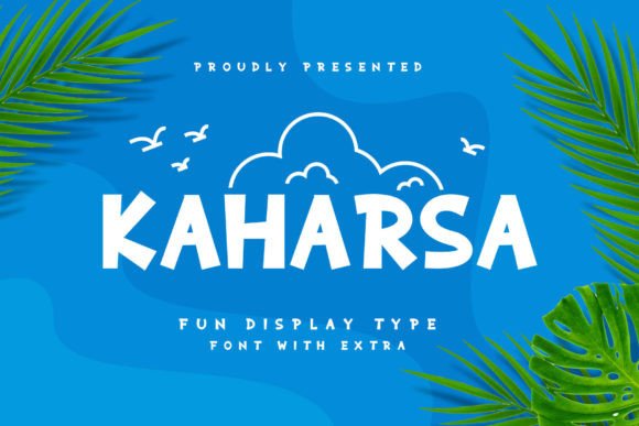Kaharsa Font: A Friendly Display Typeface for Makers