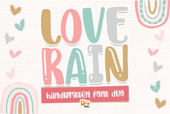 Love Rain Font: A Trendy Display Typeface for Crafters
