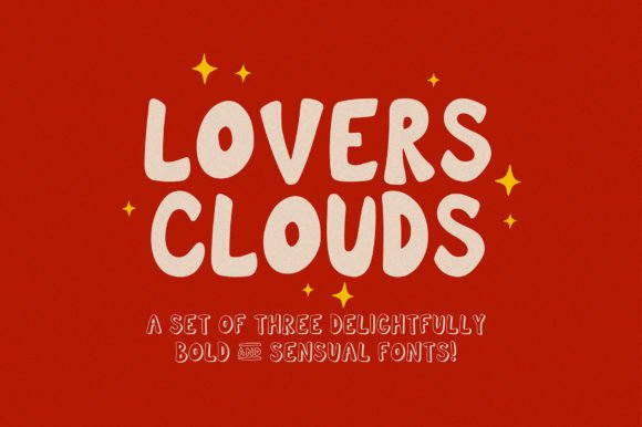 Lovers Clouds Font: A Bold Display Typeface for Branding