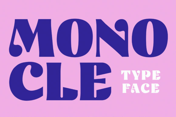 Monocle Font: Bold Vintage Display for Web Design