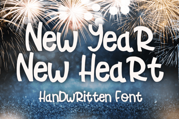 New Year New Heart Font: Cheerful Type for Campaigns