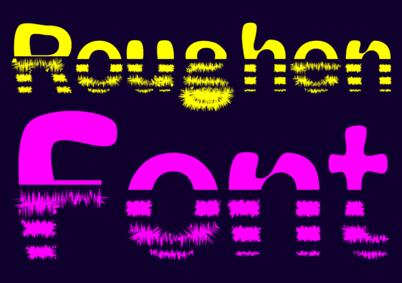 Roughen Font: A Quirky Display Typeface for Small Business Branding