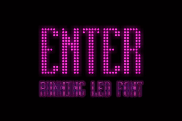 Running Led Font: Digital Style for Makers