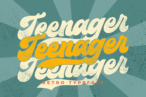 Teenager Font: A Retro Display Typeface for Modern Branding