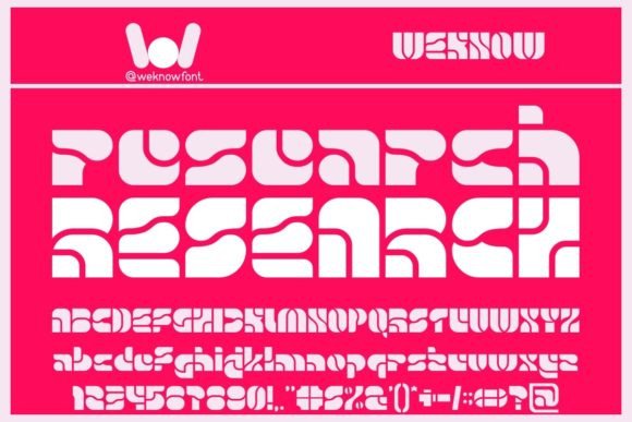 Testing the Research Font for Modern Brand Identity