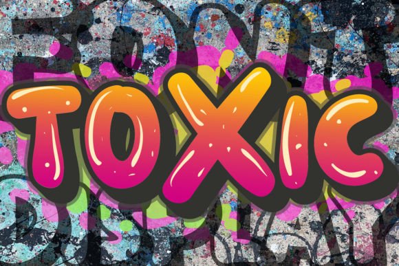 Toxic Font: Bold Editorial Typography