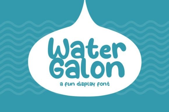 Water Galon Font: Playful Typography for Web Design
