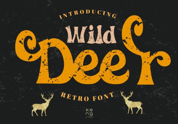 Wild Deer Font: A Retro Display Typeface for Editorial Design